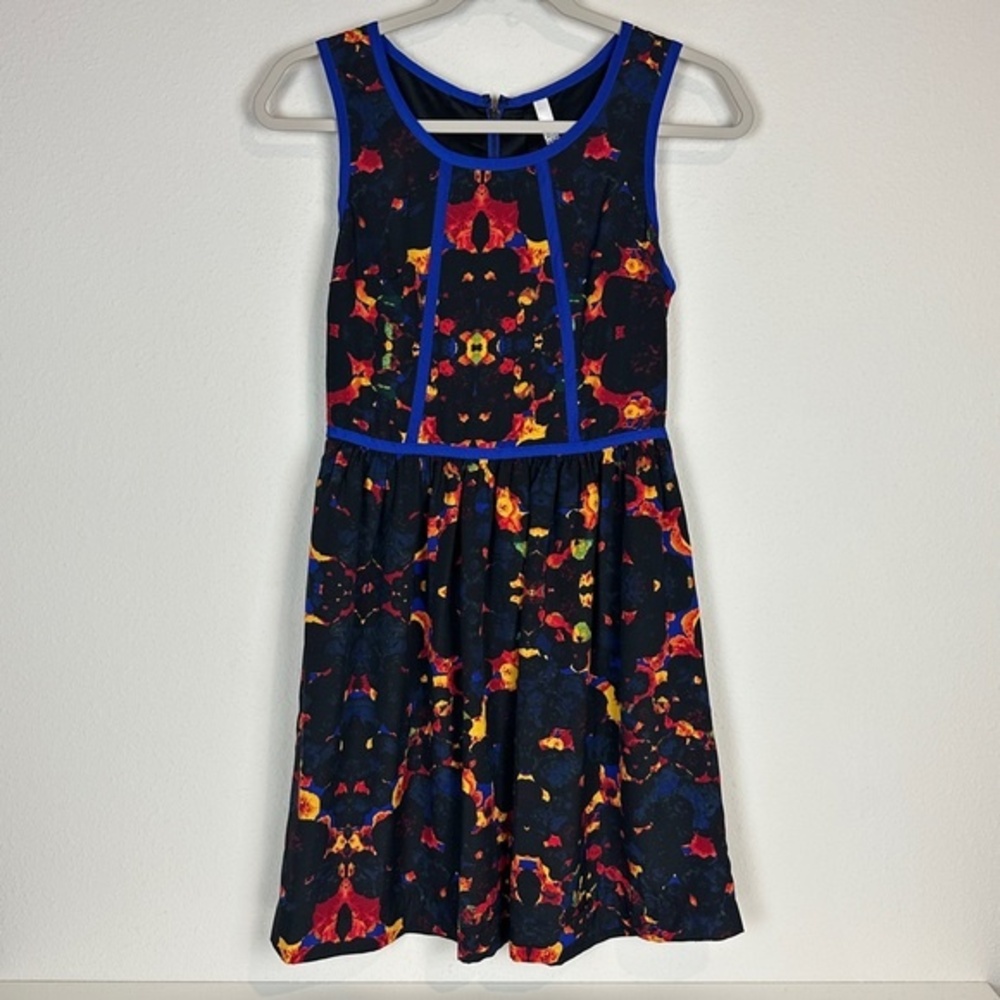 Kenzie Dress Black Kaleidoscope Sleeveless Dress XS